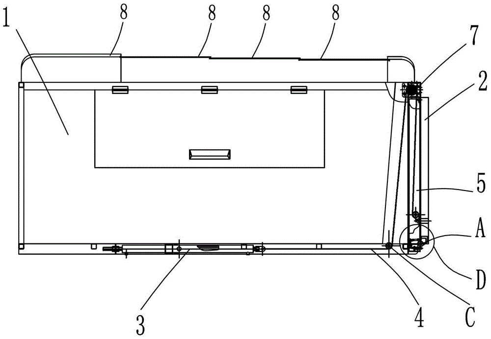 Cargo Box with Sliding Post Tail Lift