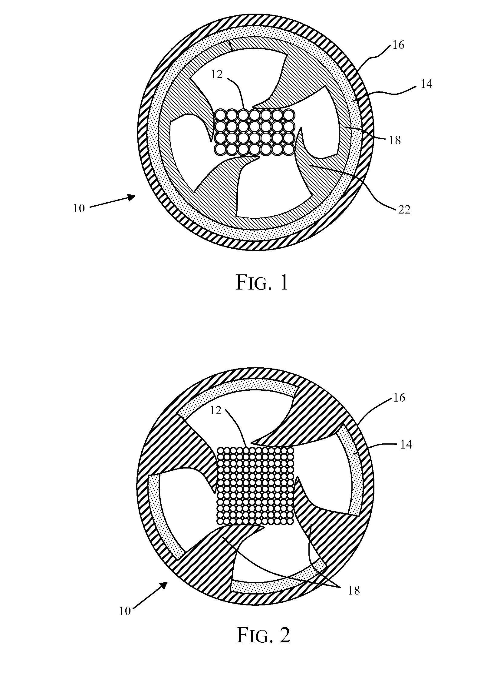 Optical Fiber Cable Having Raised Coupling Supports