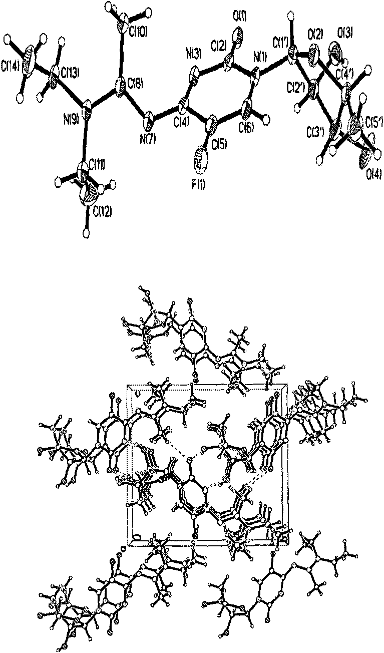 Doxifluridine derivative and preparation method and pharmaceutical application thereof