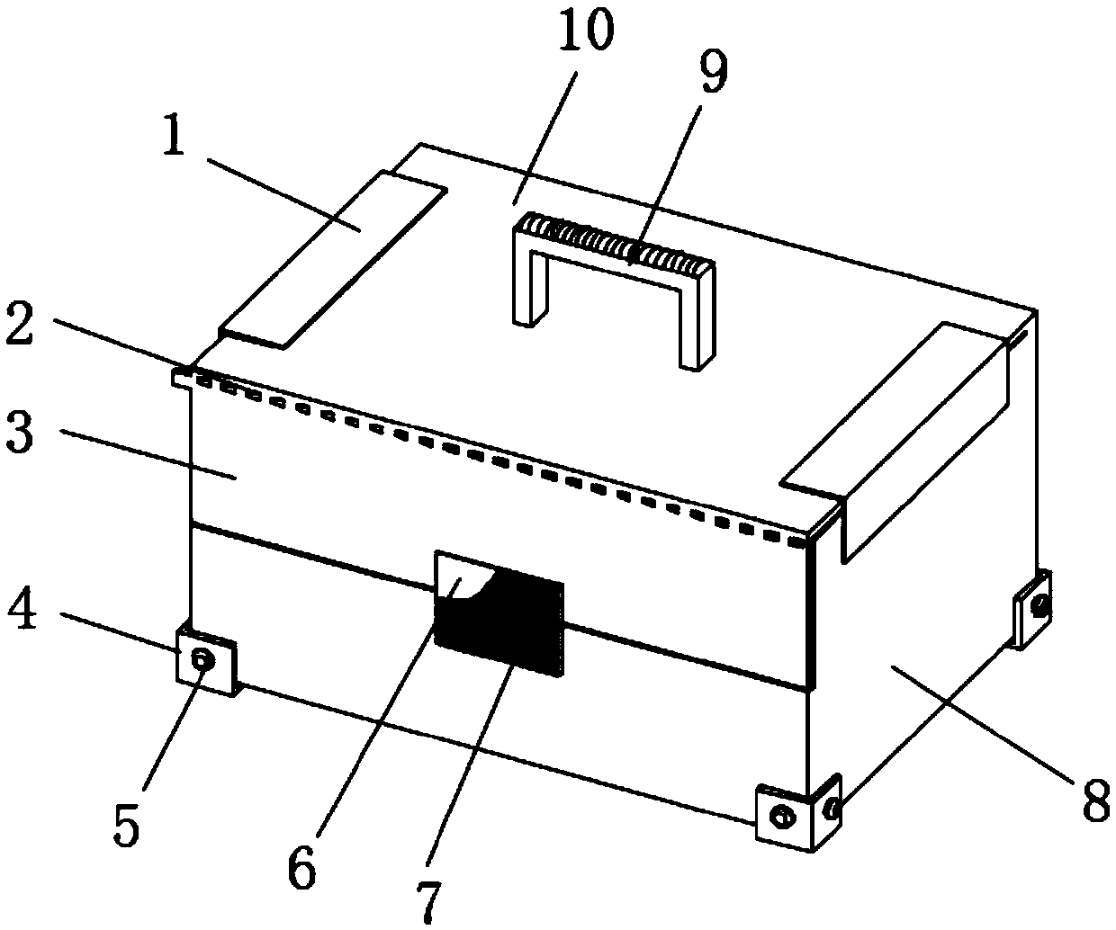 Fragile product packaging structure with anti-counterfeiting function