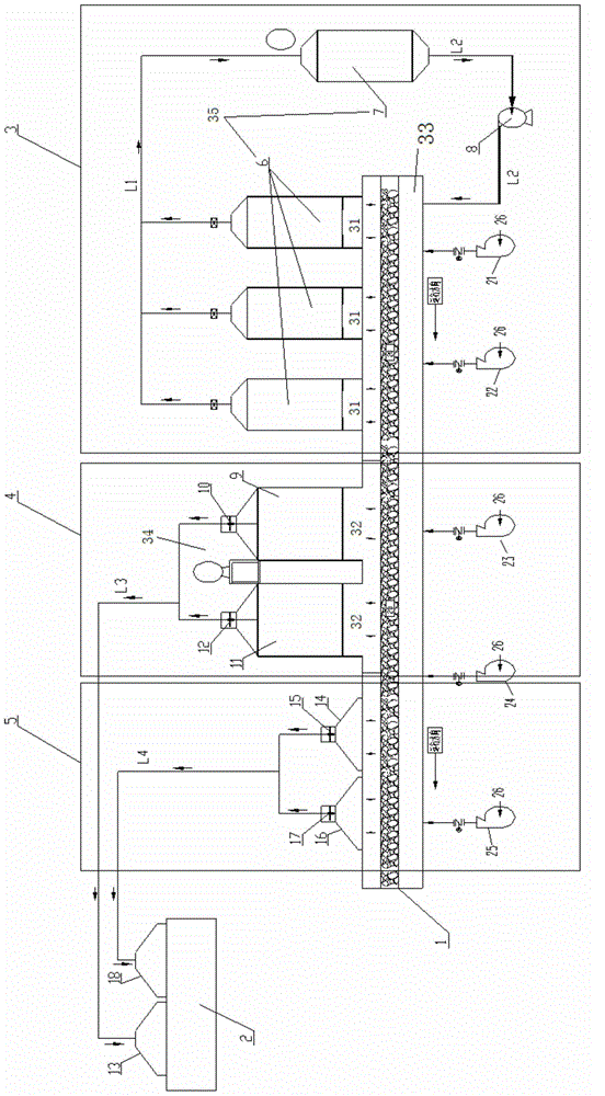 Sinter cooler waste gas afterheat gradient utilization method and device thereof