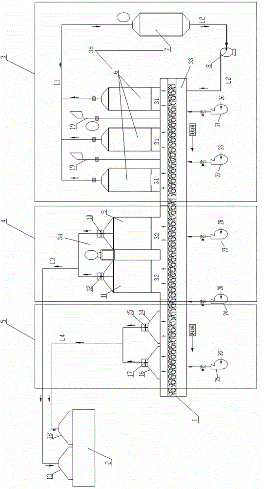 Sinter cooler waste gas afterheat gradient utilization method and device thereof