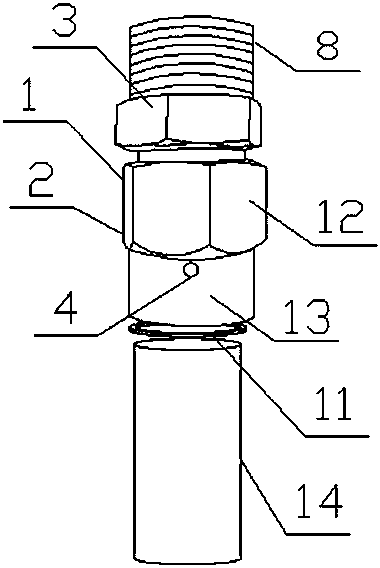 Hard seal corrugated pipe rapid connector with detection function