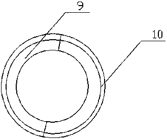 Hard seal corrugated pipe rapid connector with detection function