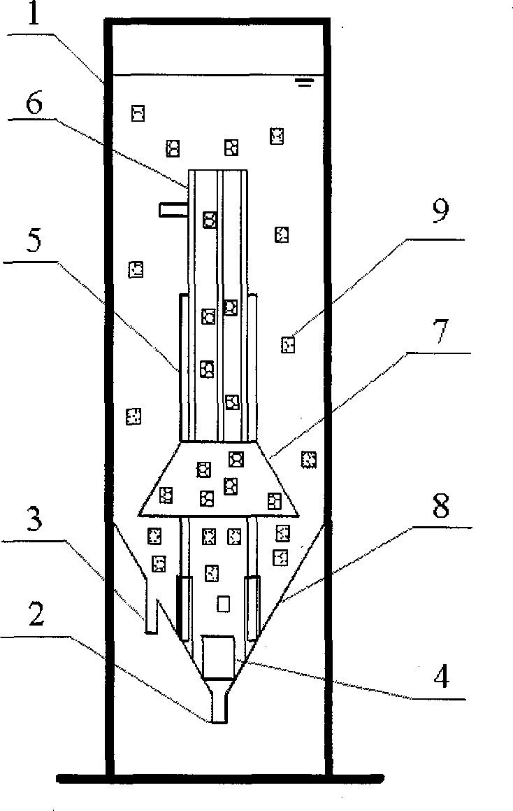 Self-cleaning submerged tubular membrane bioreactor