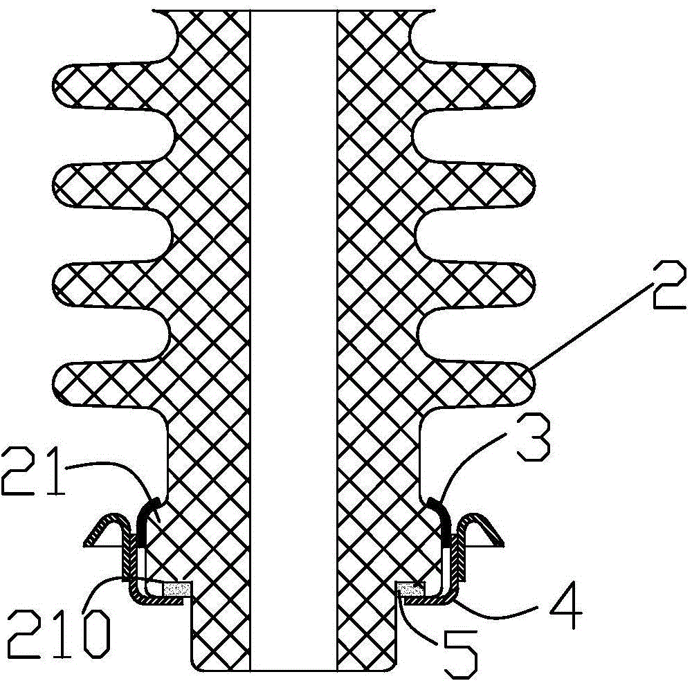 Rolling-free sealing lead-out bushing and assembling method thereof
