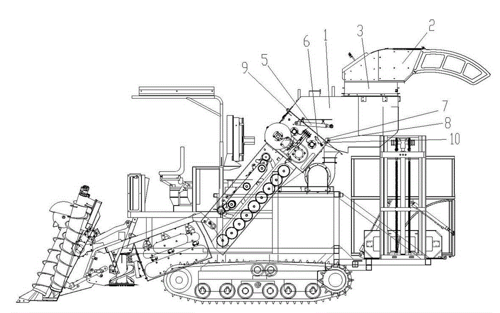 Foreign object removing device of cane harvester