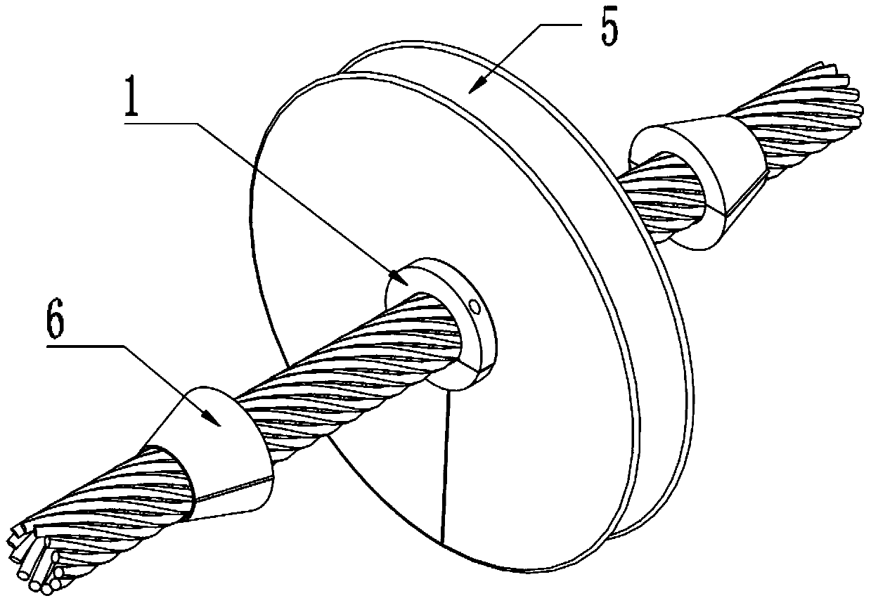 A rat-proof climbing device for docking of ship cables