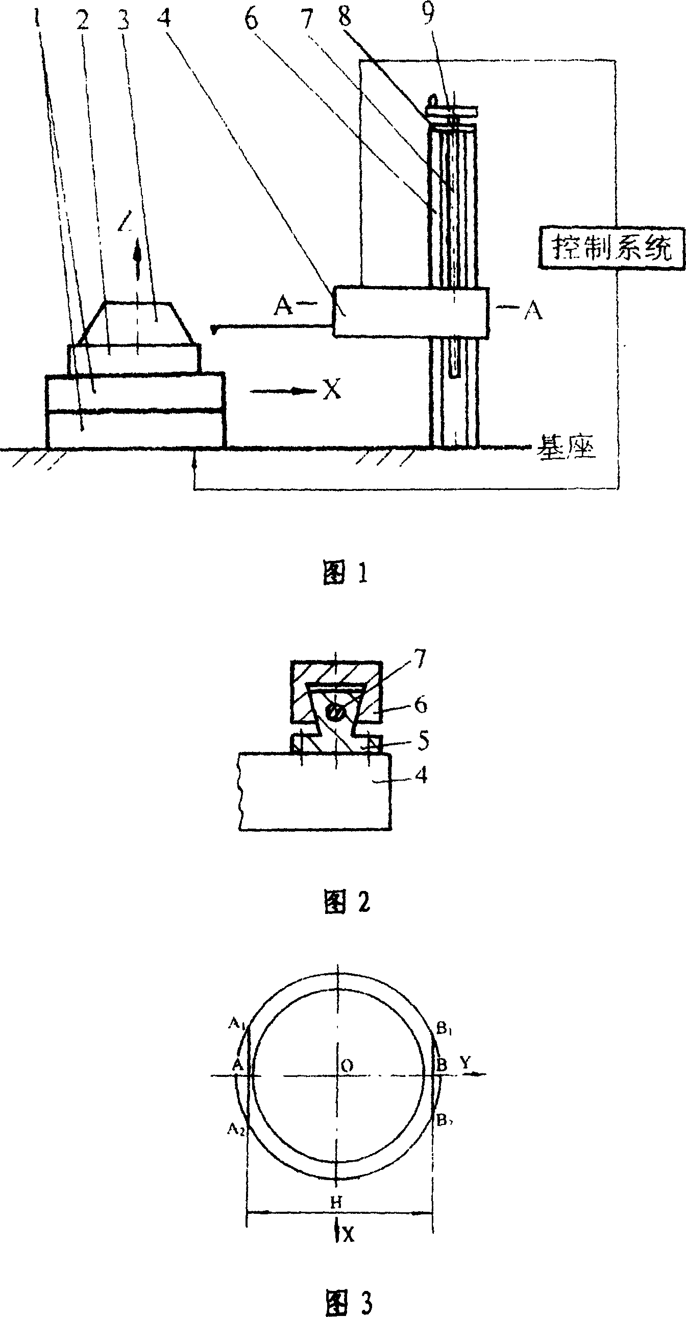 Measuring device for inner-rim large-flange spherical radius of taper roll bearing and measuring method