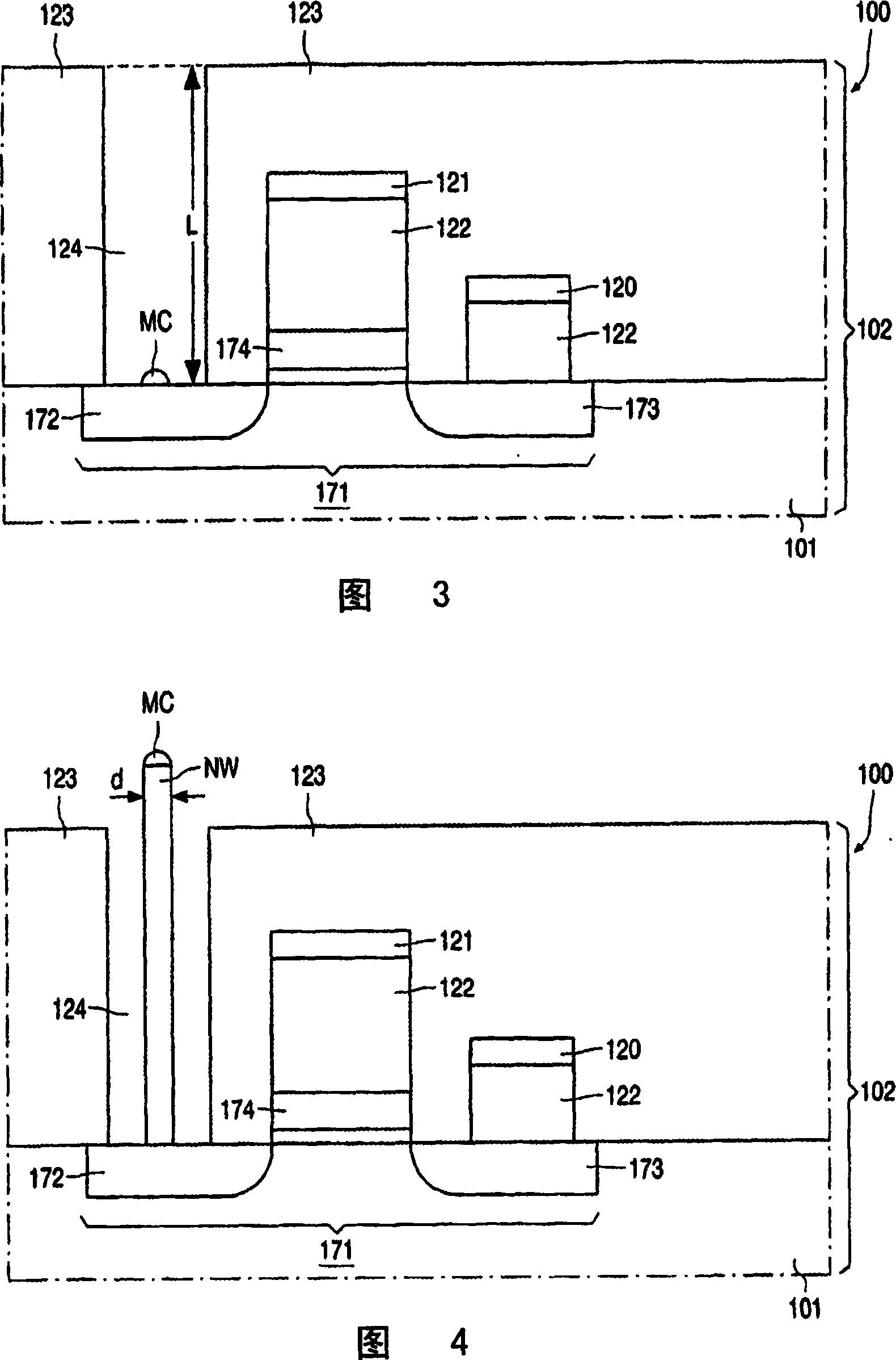 Electric device with nanowires comprising a phase change material