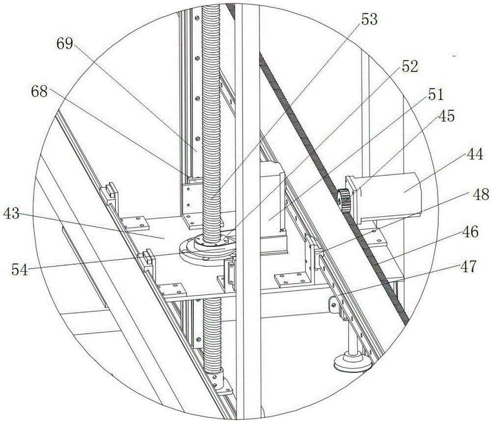 Double-pile stacking device for wood-plastic substrate production line