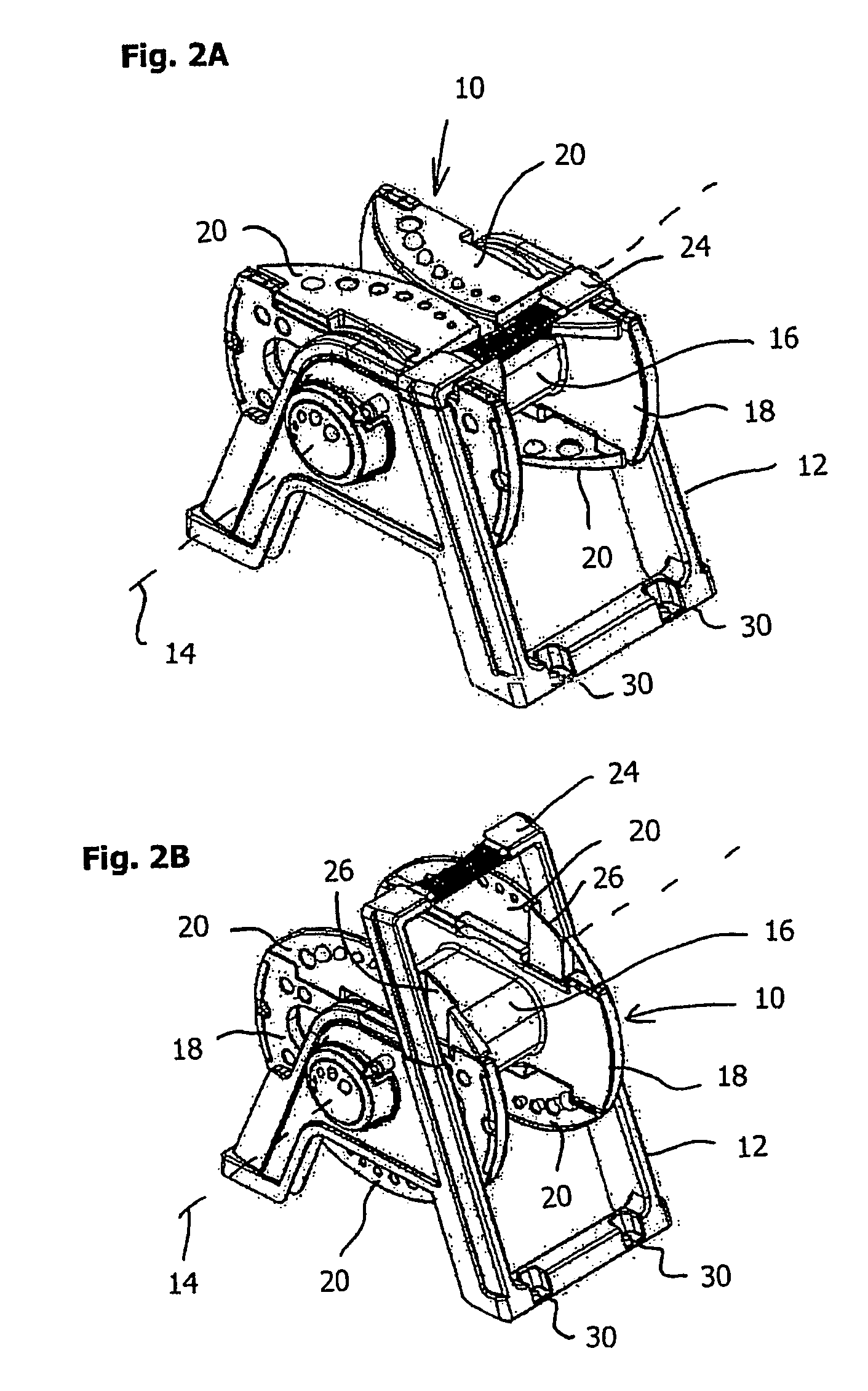 Stackable hose reel with folding flanges