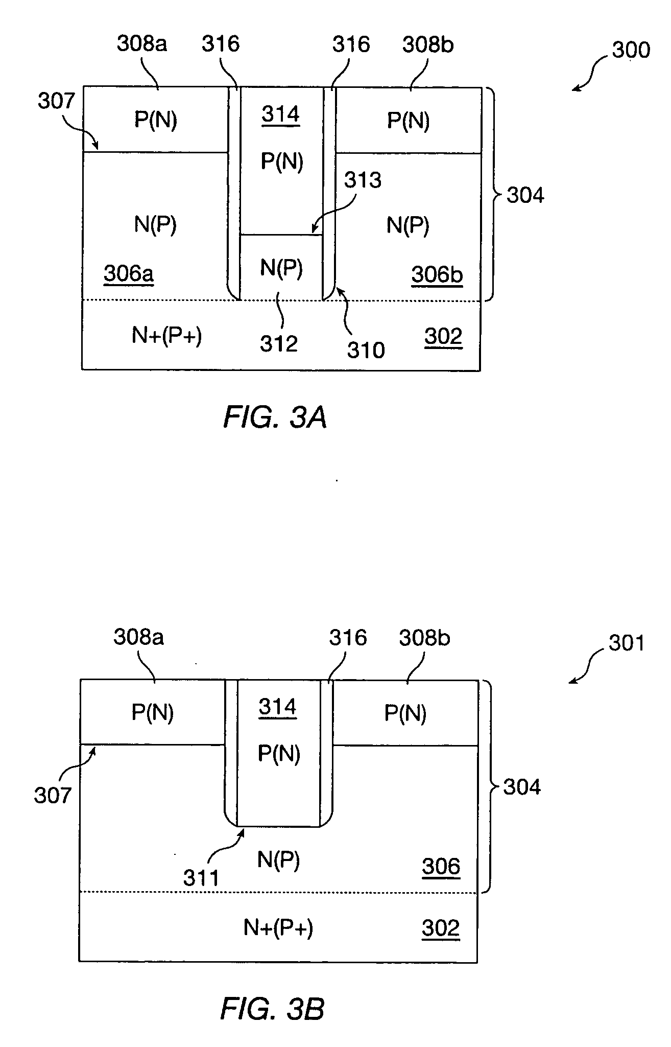 Method of forming a trench structure having one or more diodes embedded therein adjacent a PN junction