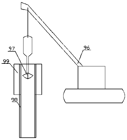 Composite roadbed device based on existing rail traffic roadbed and pile column construction method