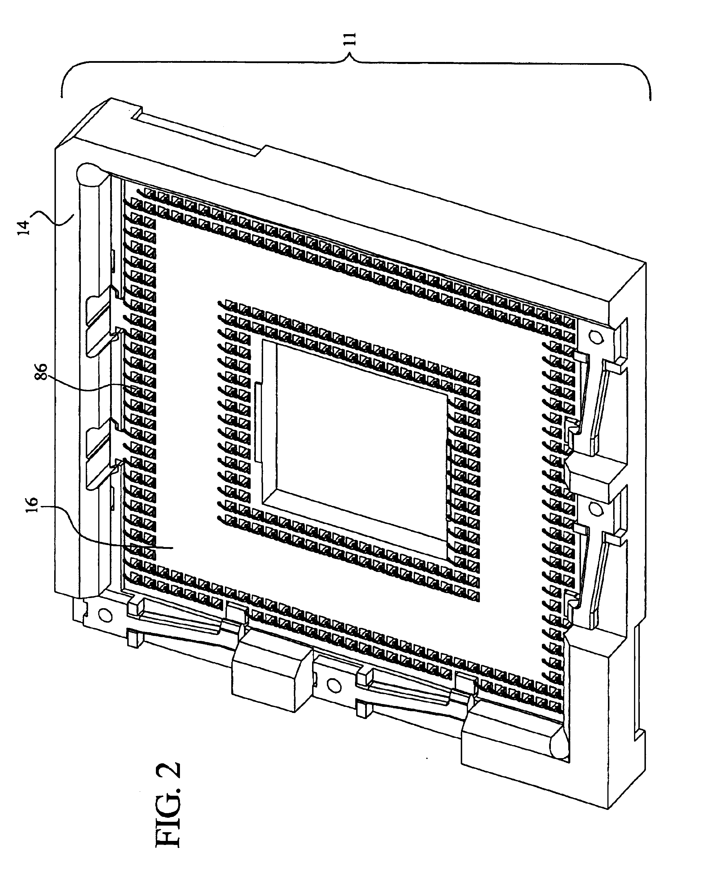 Contact for land grid array socket