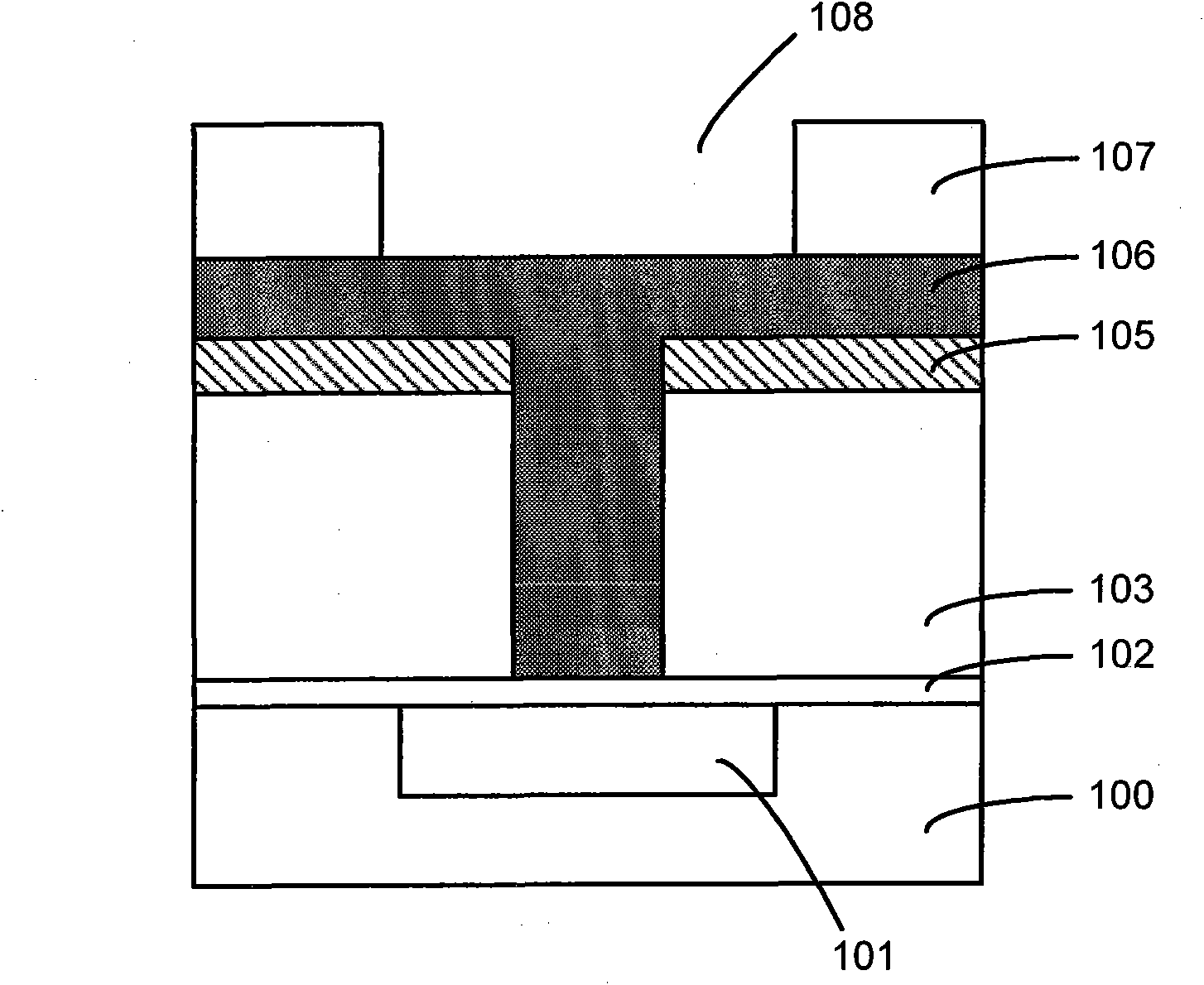 Method for manufacturing structure of semiconductor device for forming structure of dual damascene