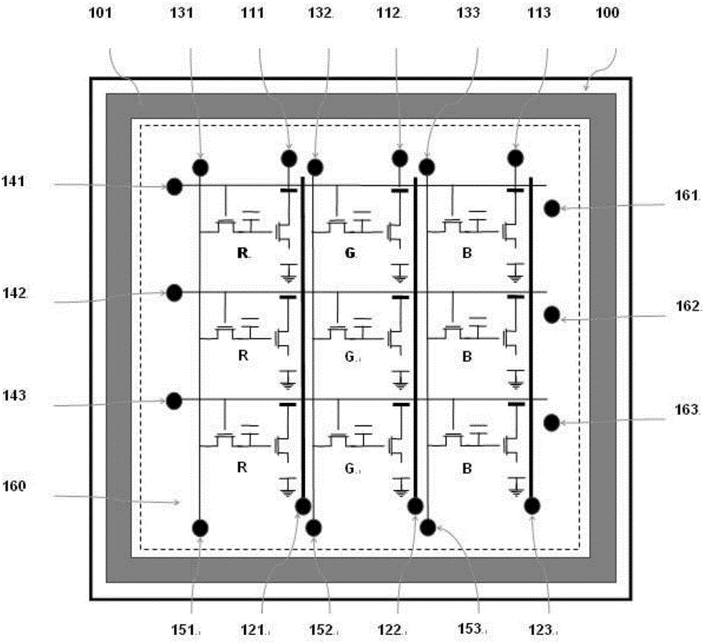 Narrow bezel touch control display panel, display device and manufacturing method of display panel