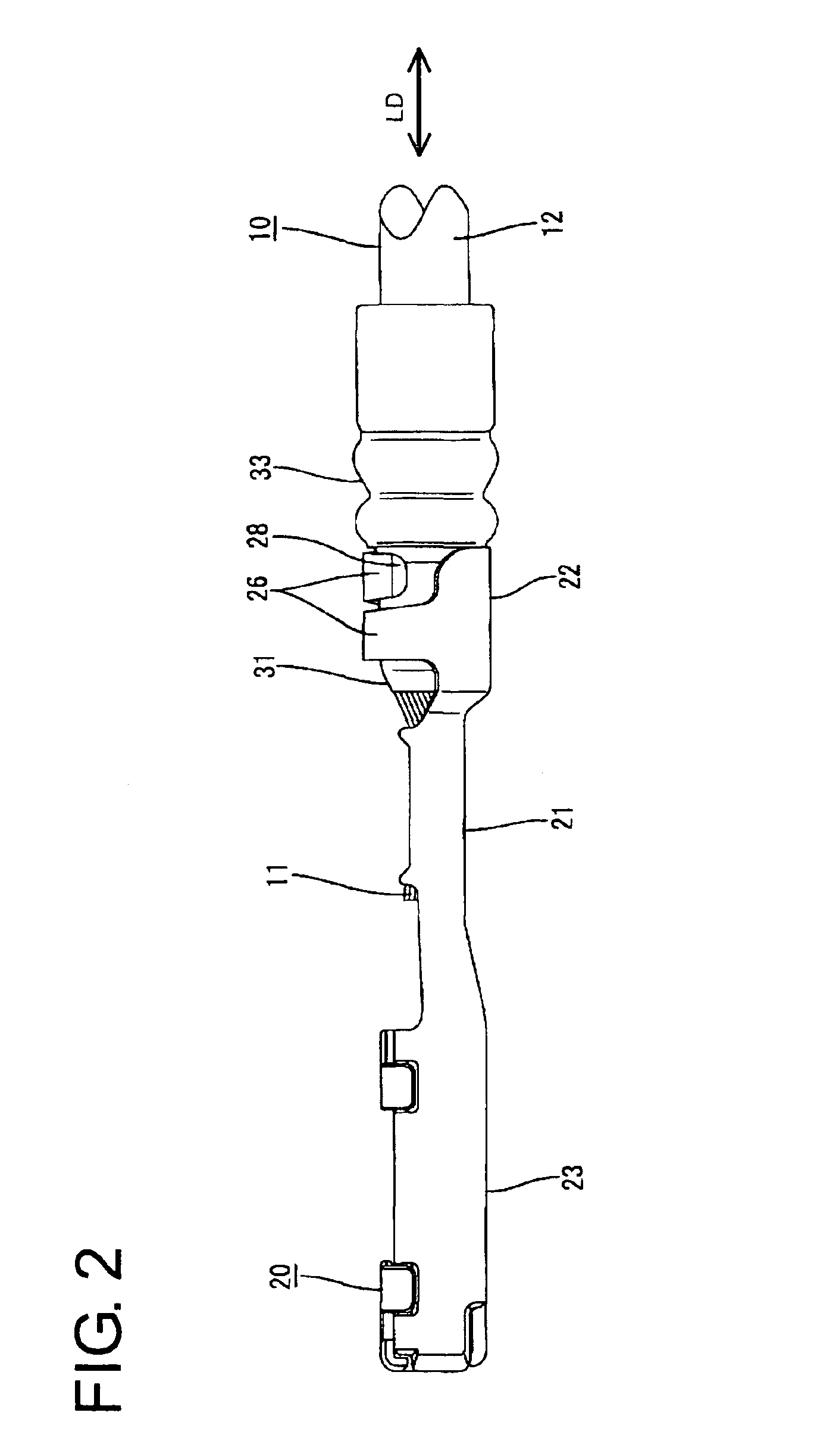 Terminal fitting with seal protecting features