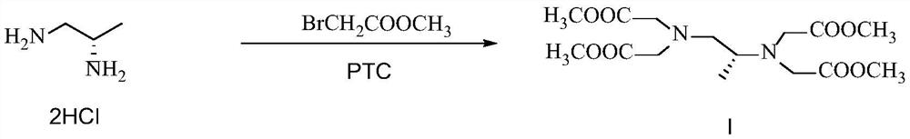 Preparation method of methyl tetraacetate compound