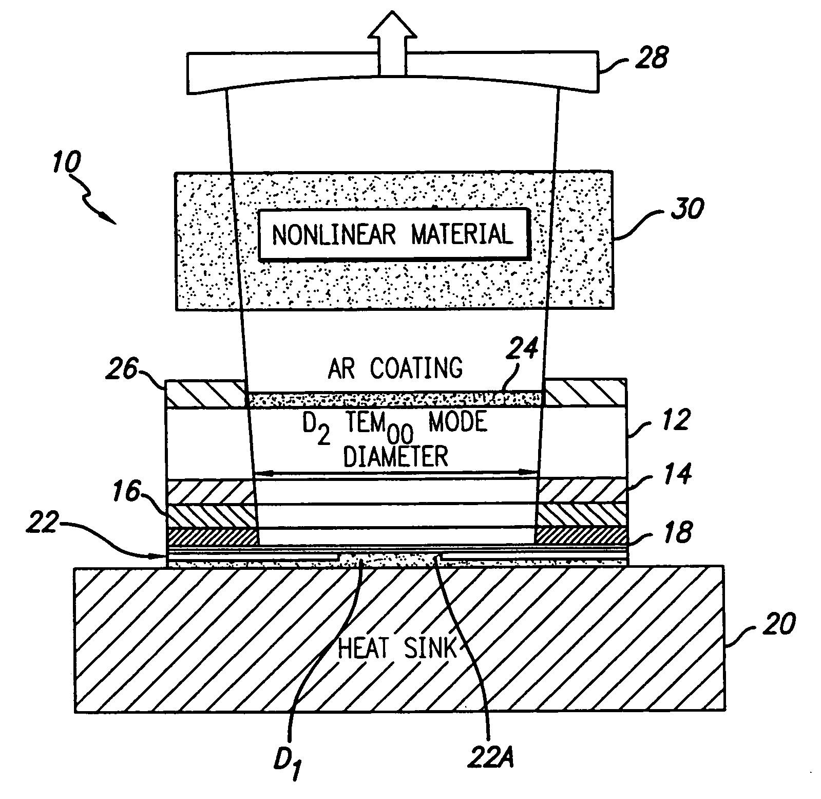 Coupled cavity high power semiconductor laser