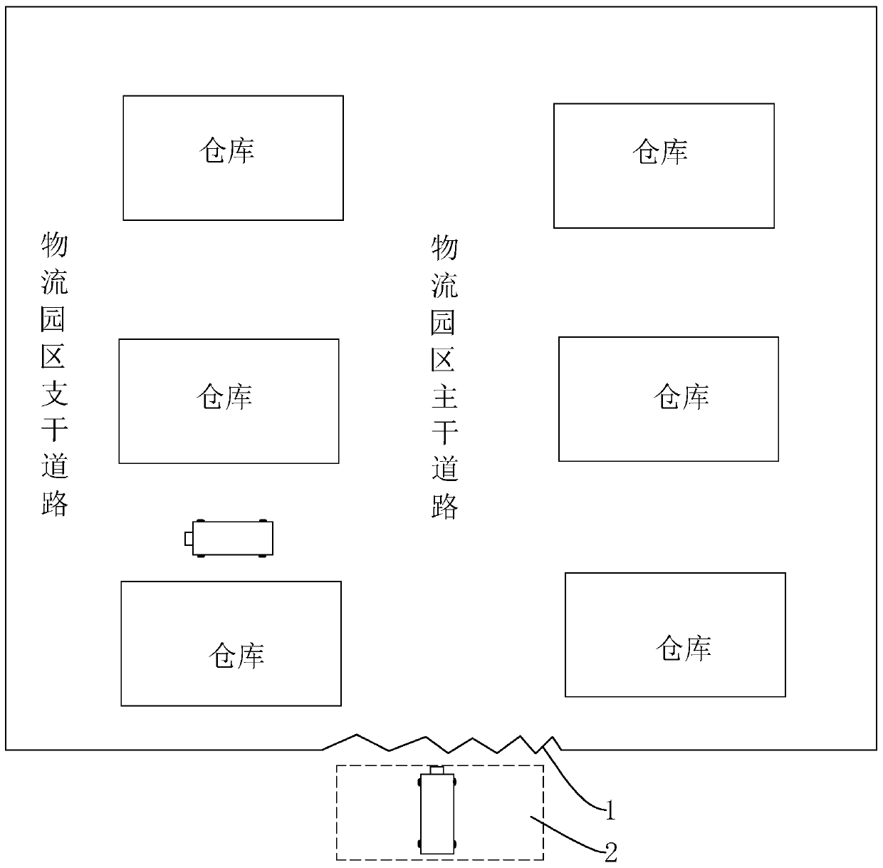 Parking management system for logistics park