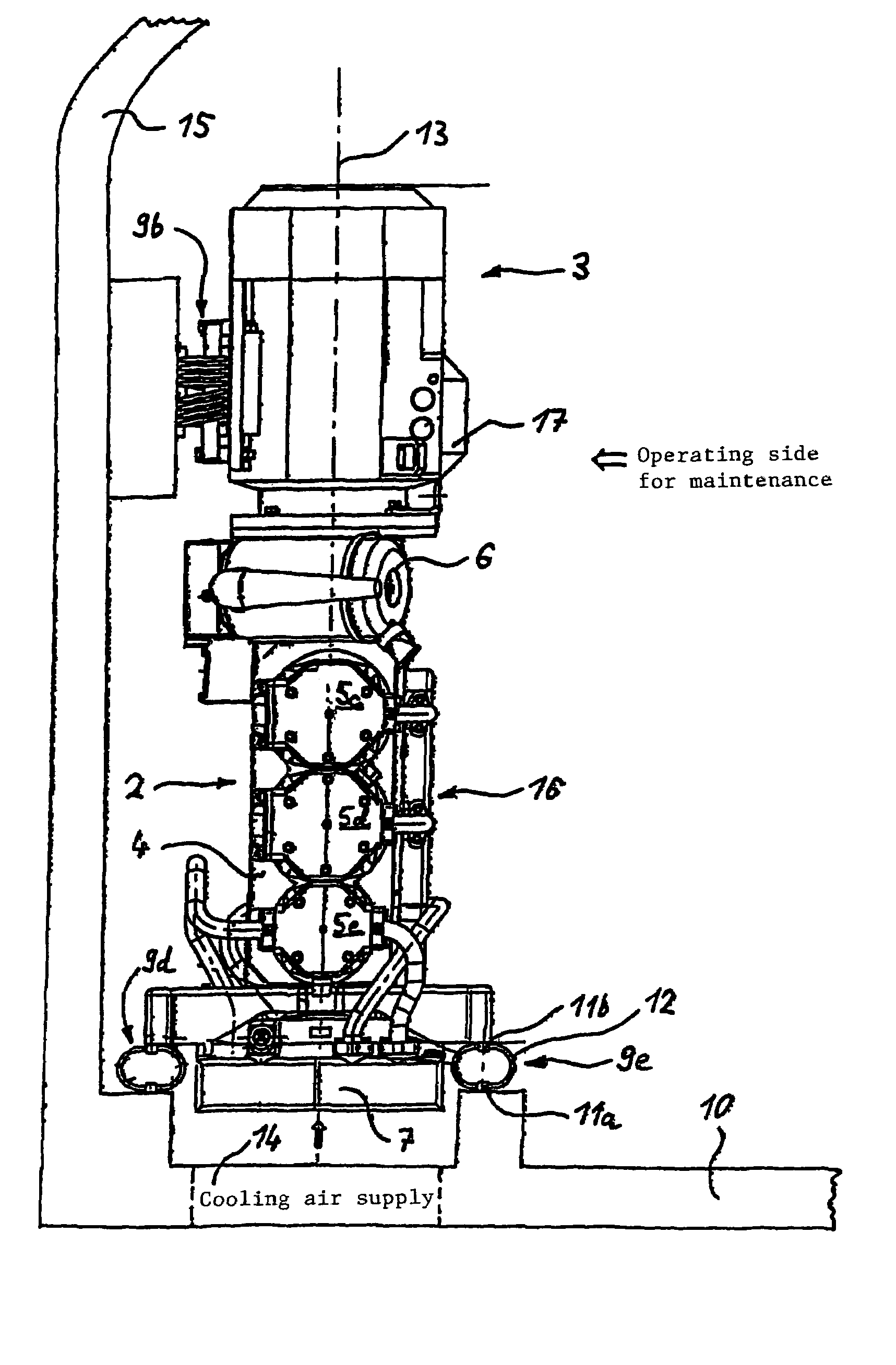 Structure of an oil-free compressor on a vehicle