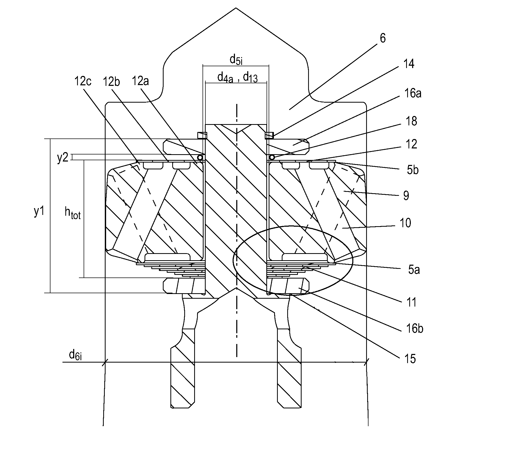 Shock absorber with increasing damping force