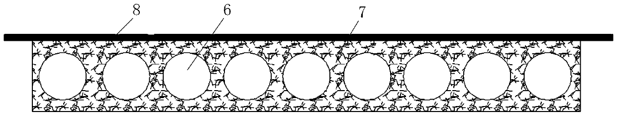 Drainage system and method for high-water-content slity soil