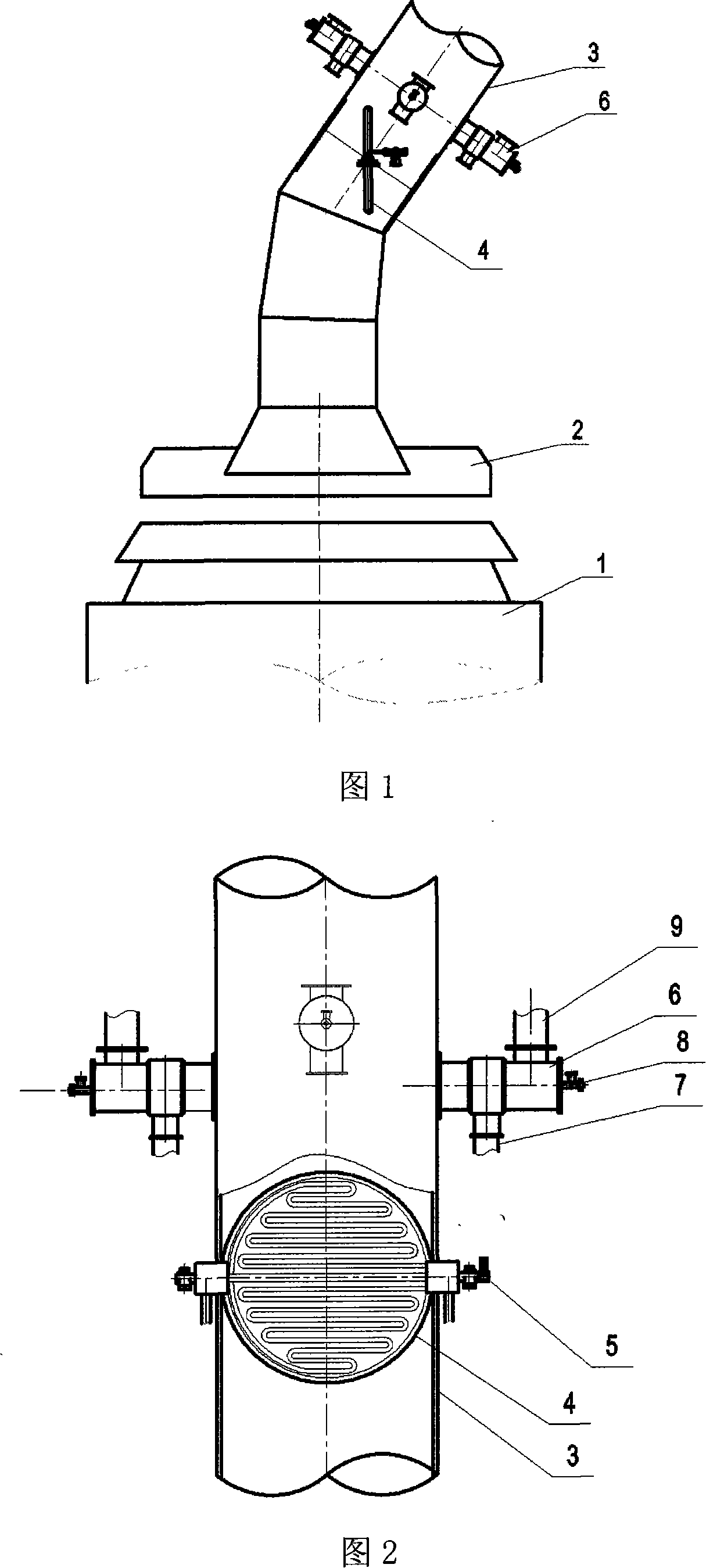 Gas modifying combustion-compensating device for converter evaporation cooling air flue