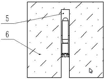 Umbrella-shaped resin anchoring agent anti-fall type spraying device and spraying and anchoring method
