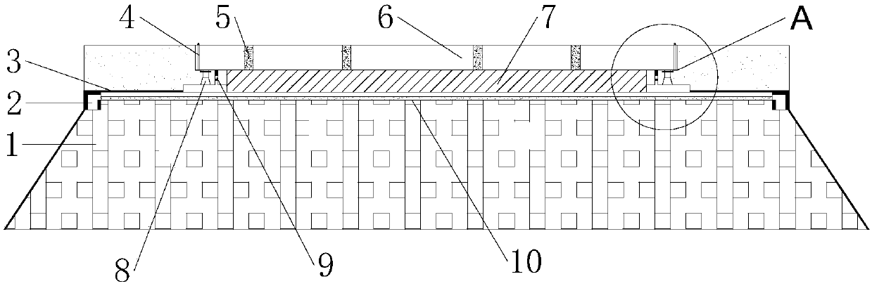 Green renovation and upgrading construction method of cement concrete pavement