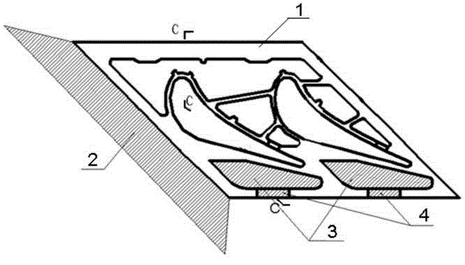 Method for controlling hollow guide blade upper edge plate cavity wall thickness
