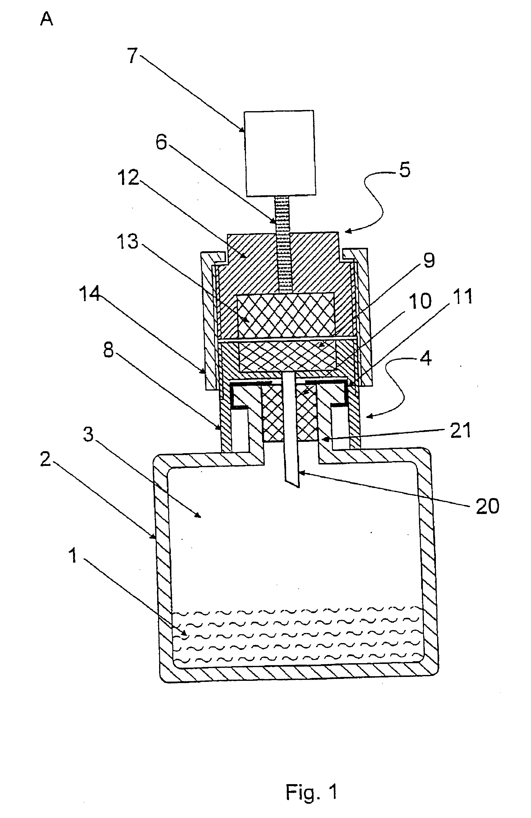 Method and device for the quantitative gas analysis