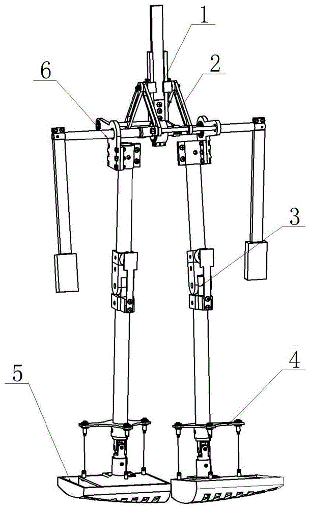 Mechanical structure and walking method of a three-dimensional humanoid biped walking robot