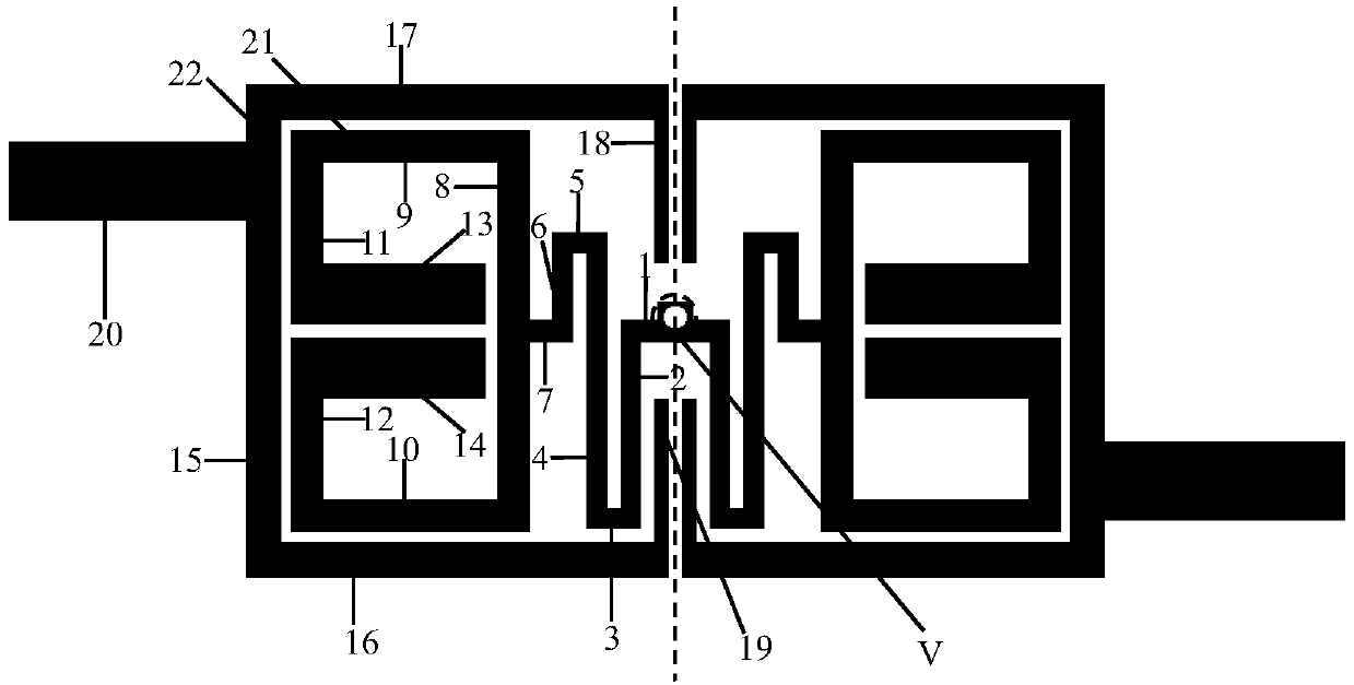 Miniature triple-band band-pass filter based on embedded quarter-wavelength resonators