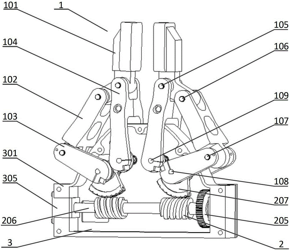 An Adaptive Finger Mechanism for Space On-orbit Service Robot