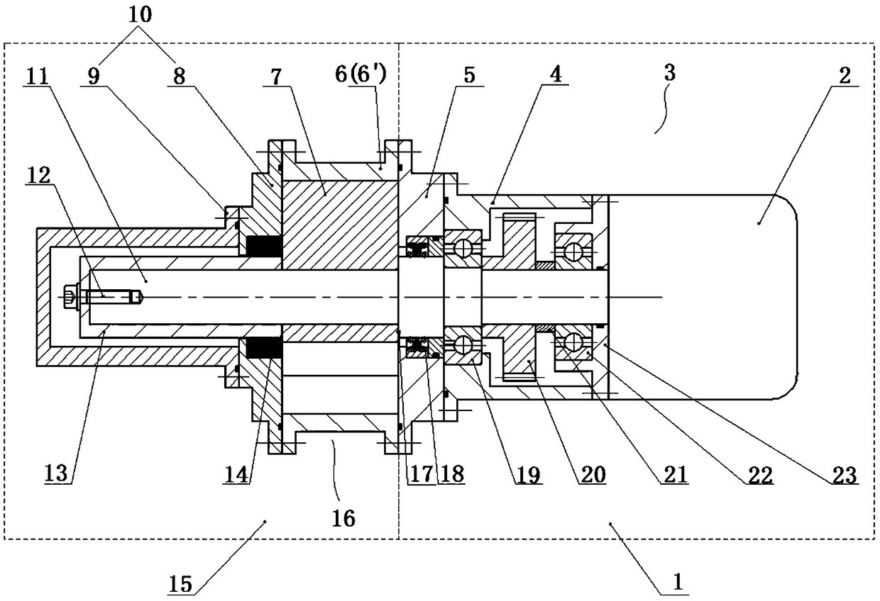 A dry vacuum pump kit and test method for rotor performance test