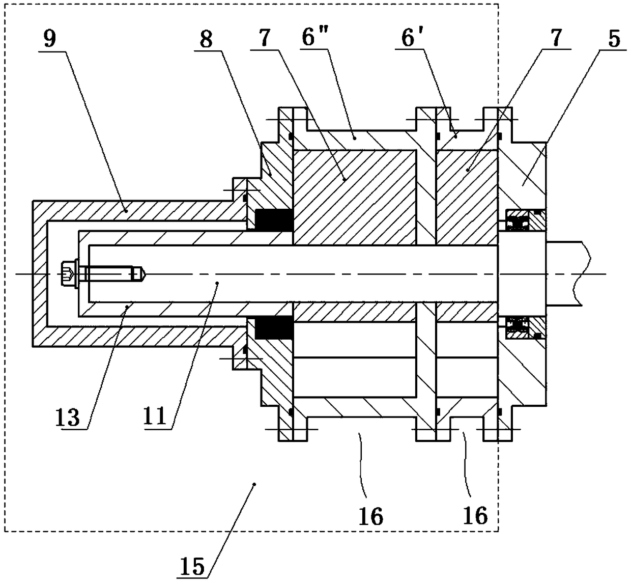 A dry vacuum pump kit and test method for rotor performance test