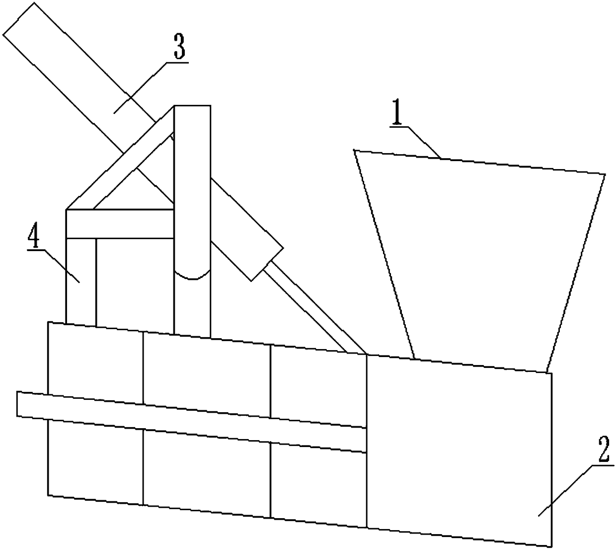 Fly ash solidification quantitative compression device