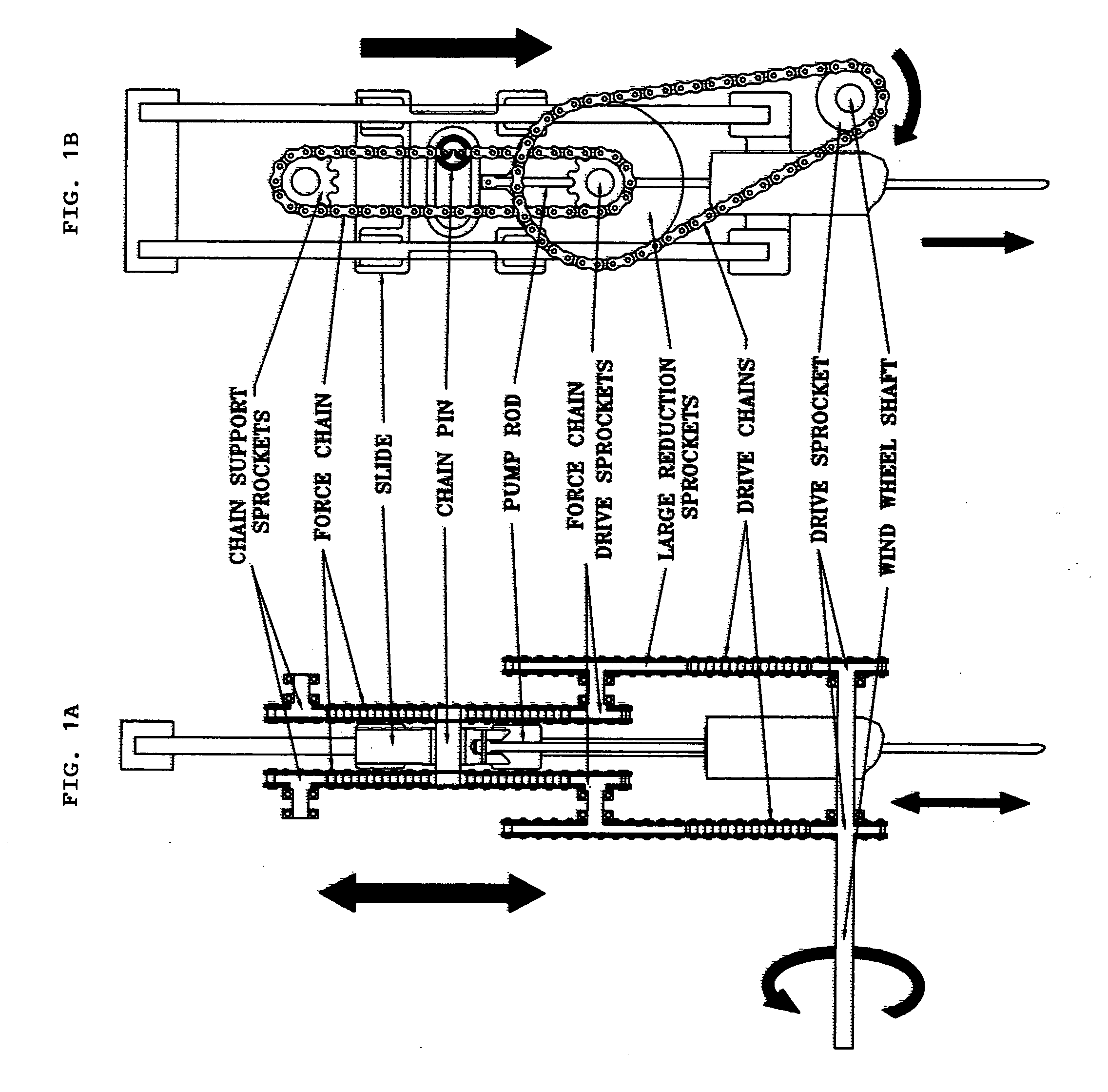 Mechanism for converting mechanical energy for wind powered energy systems