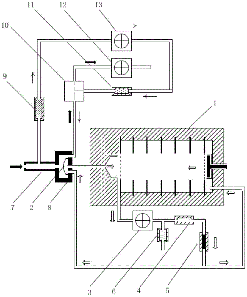 A kind of ion mobility spectrometer with double circulation gas path