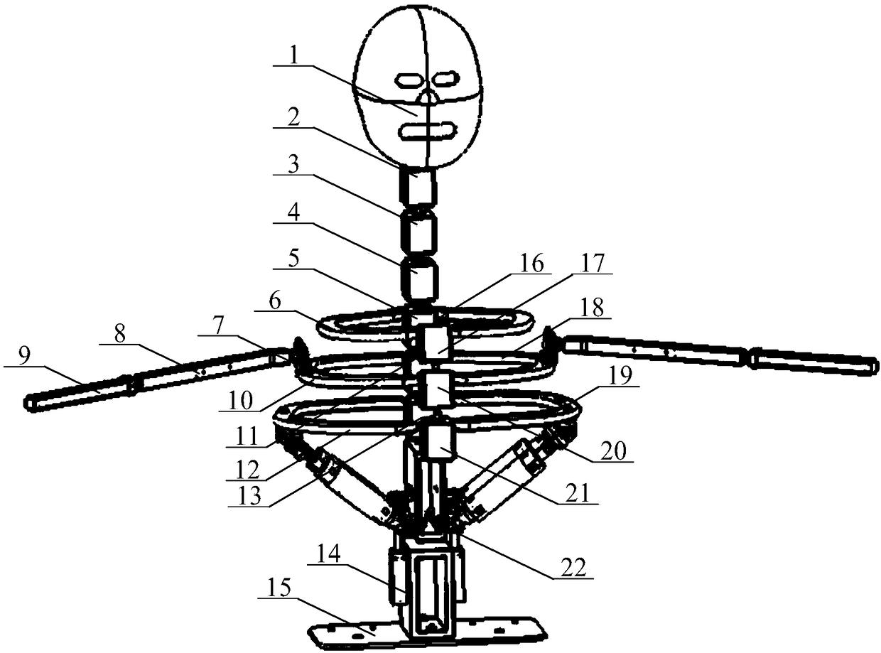 Humanoid robot system based on pneumatic muscles and air cylinders