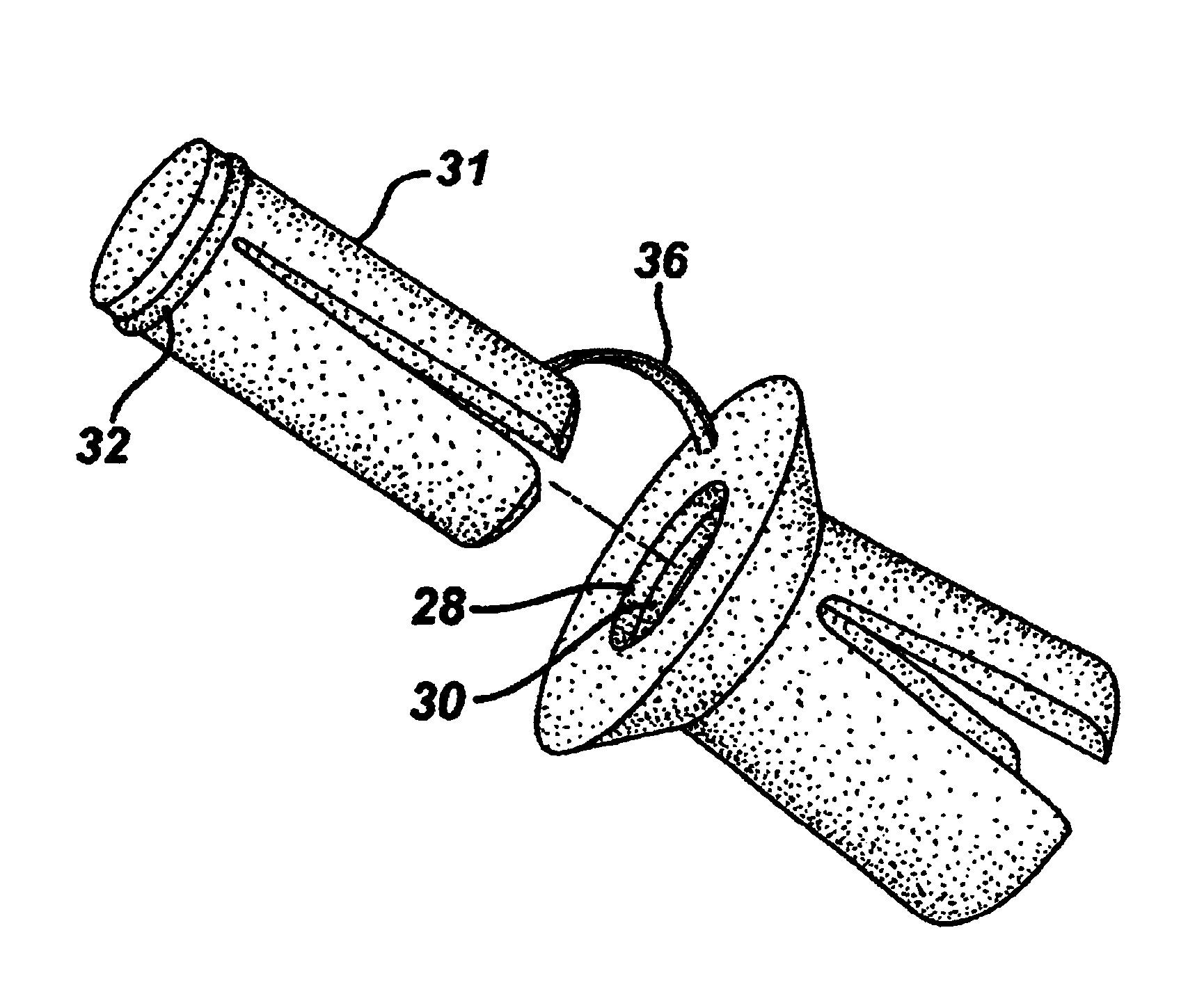 One-piece biocompatible absorbable rivet and pin for use in surgical procedures