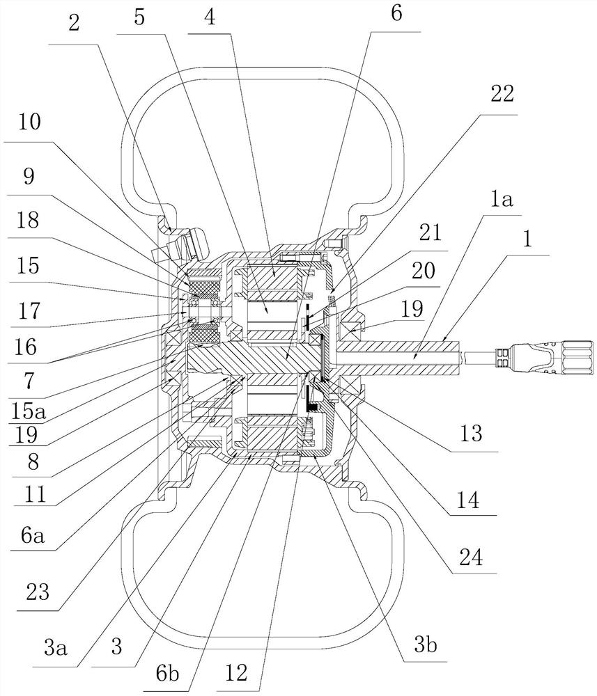 High-speed cantilever type hub motor of mobile platform