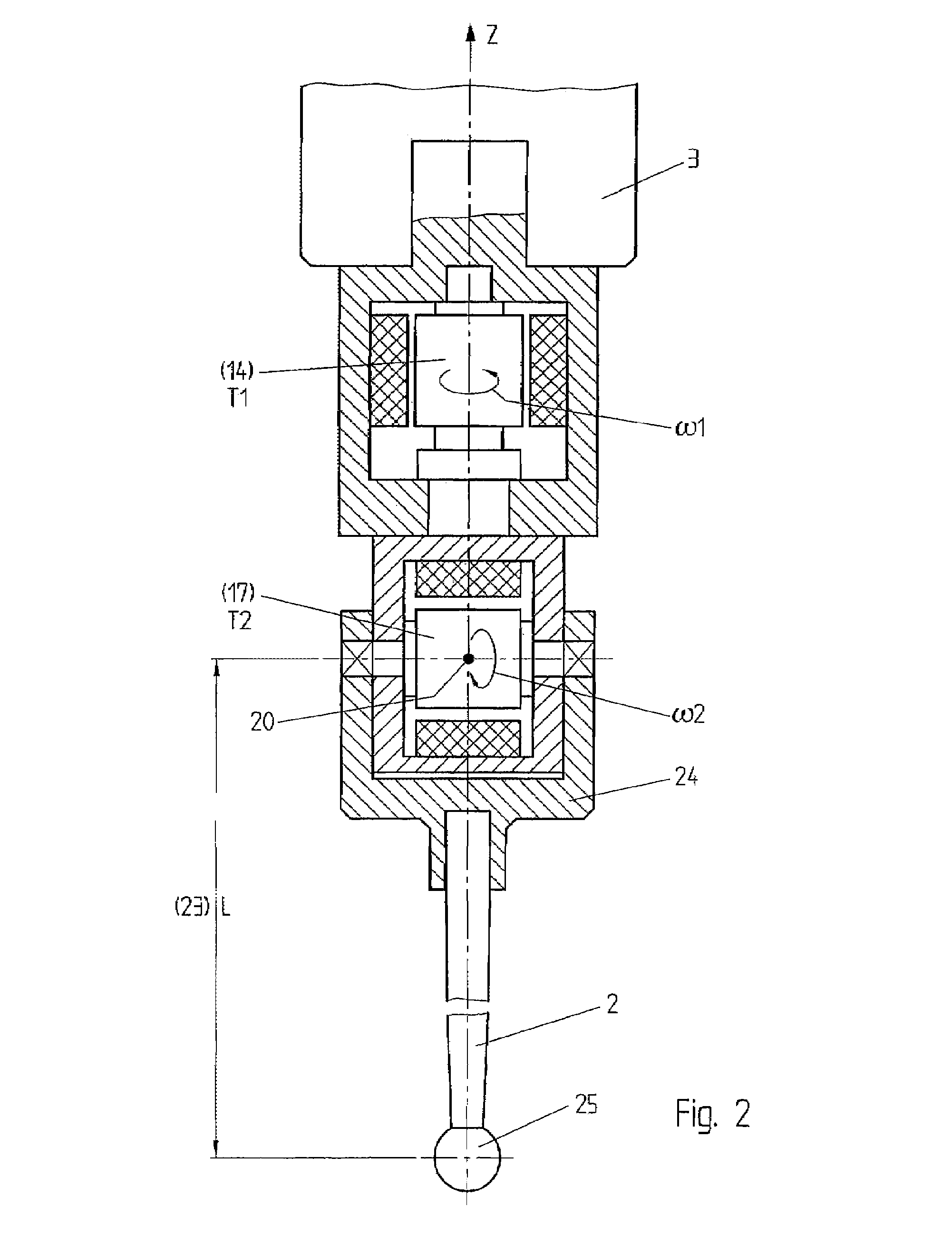 Scanning probe with constant scanning speed