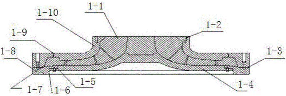 Manufacturing method and system for gypsum core used for casting of large impeller