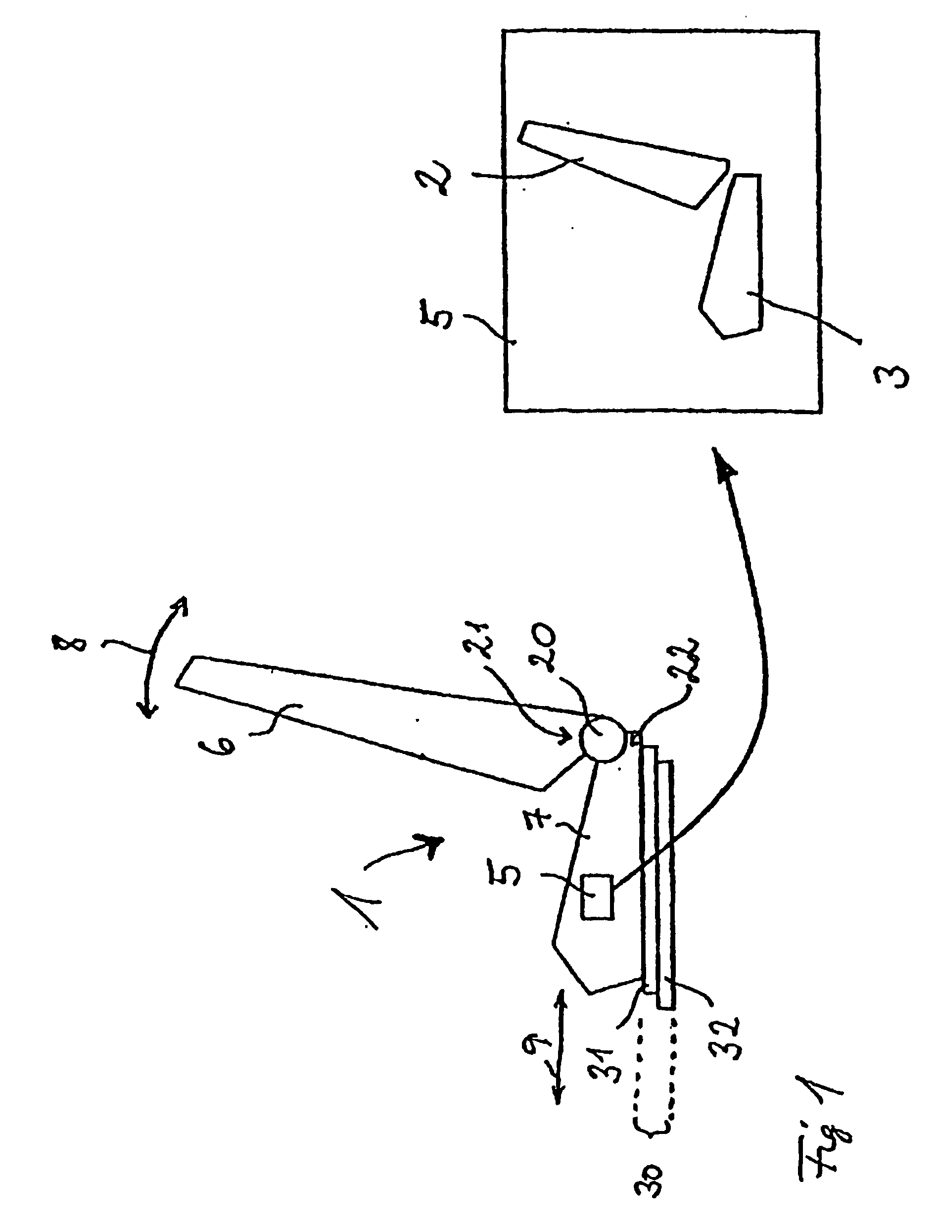 Device for an adjusting mechanism, said adjusting mechanism and method