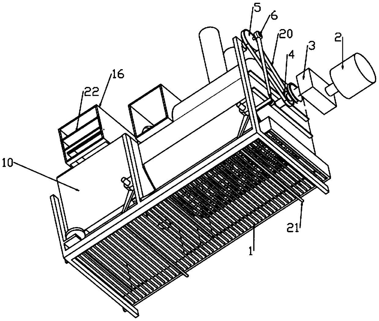 Vibration screening machine