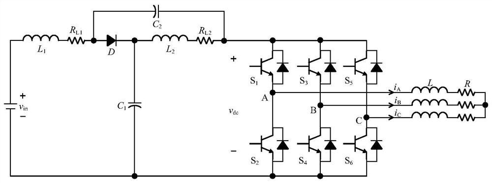 Quasi-Z-source inverter model prediction control method without weight coefficient