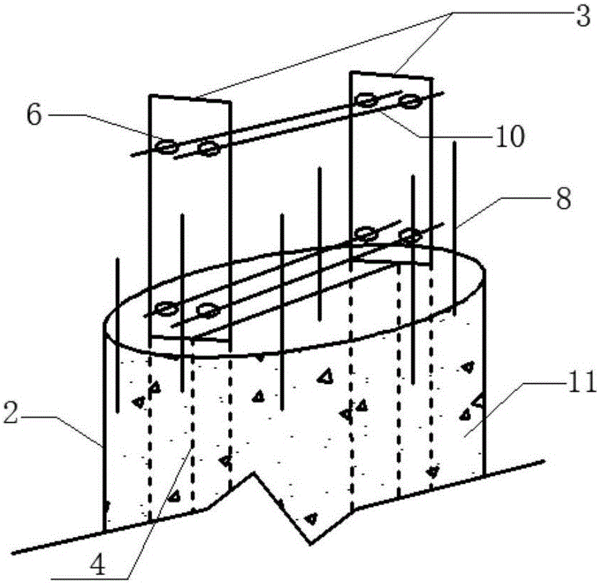 Quick connection method for prefabricated steel pipe constraint type steel concrete pier columns and cover beam